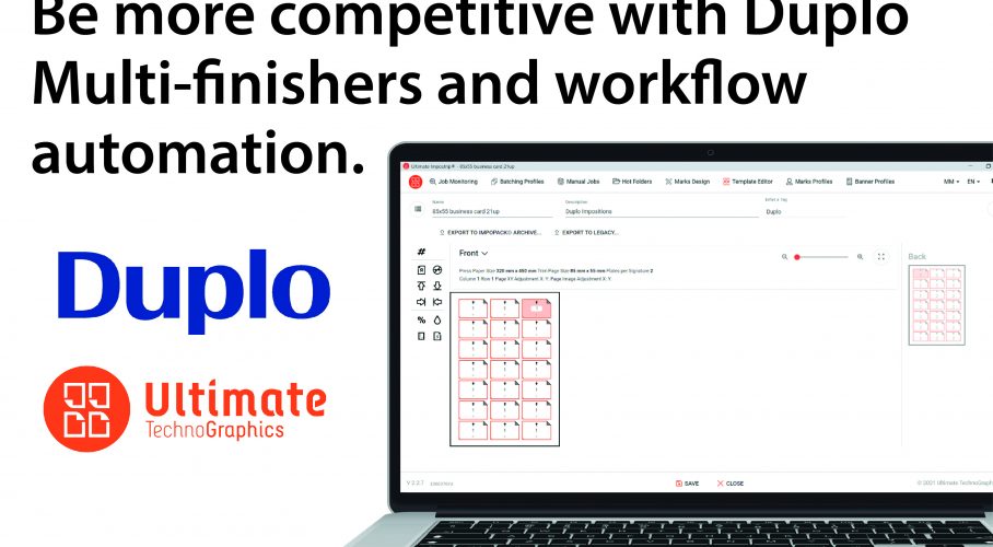 Ultimate TechnoGraphics - Become more competitive with Duplo Multi-finishers and workflow automation