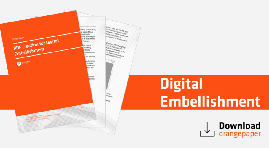 White Paper PDF creation for Digital Embellishment