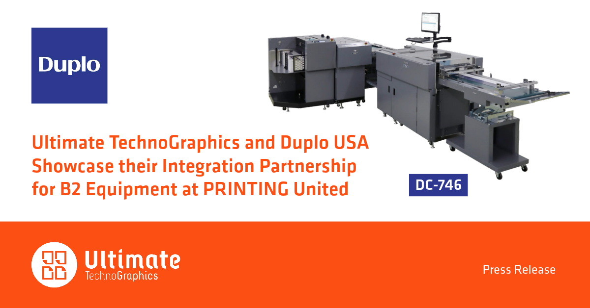 Ultimate TechnoGraphics et Duplo USA pr?�sentent leur partenariat d'int?�gration pour les 